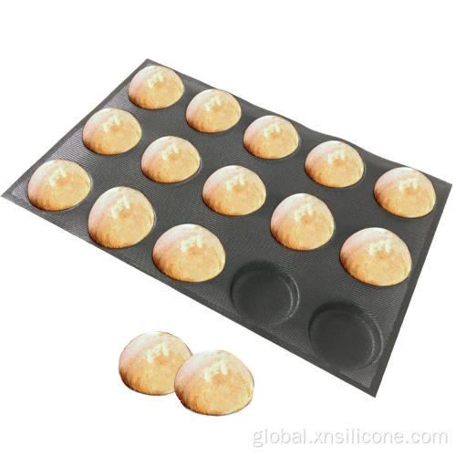 Mini Cake 9 Cups Fiberglass Silicone Perforated Mold